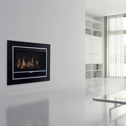 Встраиваемый газовый камин Karma ELEGANCE 77 Exclusive Glass line 100 