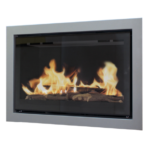 Встраиваемый газовый камин Karma STYLE Huge line 60 grey metallic 