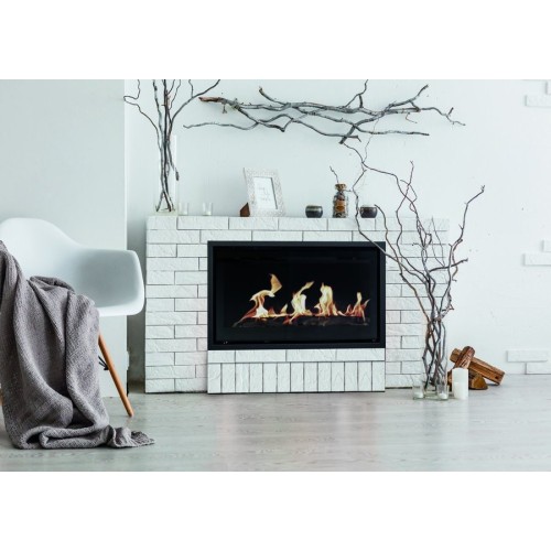 Встраиваемый газовый камин Karma STYLE Medium line 30 anthracite metallic 