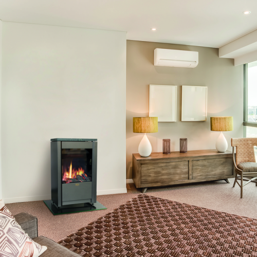 Пристенный газовый камин Karma Sense W PB 