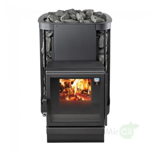 Дровяная печь Kastor SAGA 22 T (сквозь стену, для объема 12-22 м3) 