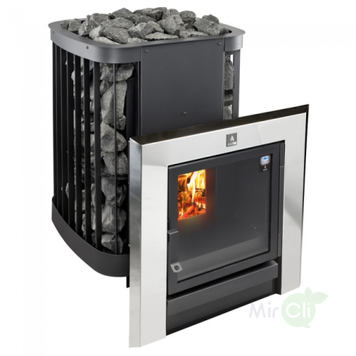 Дровяная печь Kastor SAGA 22 T (сквозь стену, для объема 12-22 м3) 