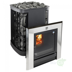 Дровяная печь Kastor SAGA 30 T (сквозь стену для объема 22-30 м3)
