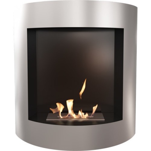 Настенный биокамин Kratki AF серебряный, TUV 