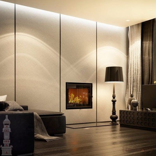 Фронтальная дровяная топка Kratki AQUARIO/O/16/PW/W 