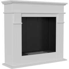 Напольный биокамин Kratki AUGUST белый TUV (ЛЕГО)