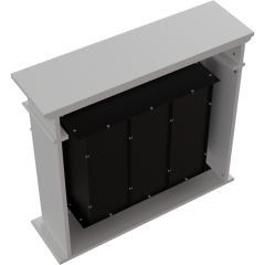 Напольный биокамин Kratki AUGUST белый TUV (ЛЕГО)