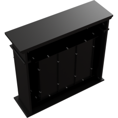 Напольный биокамин Kratki AUGUST черный, TUV (ЛЕГО)