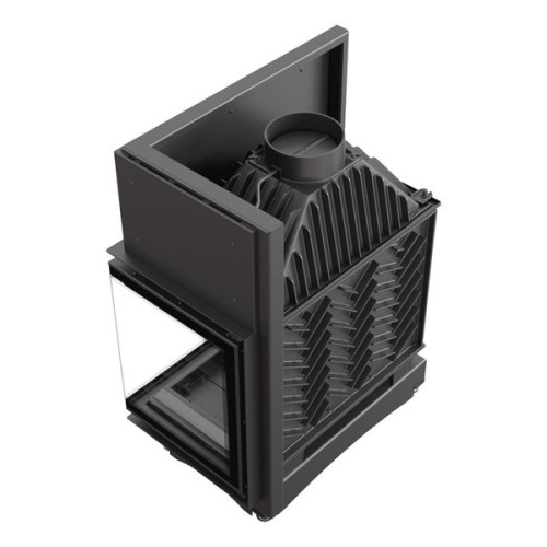 Угловая правая дровяная топка Kratki Amelia/P/BS/DECO 