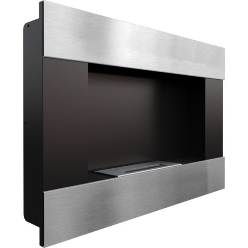 Настенный биокамин Kratki BRAVO стальной, TUV 