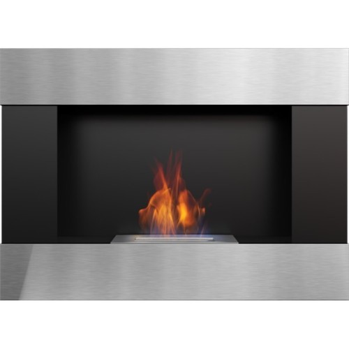 Настенный биокамин Kratki BRAVO стальной, TUV 