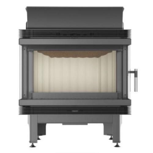 Трёхсторонняя дровяная топка Kratki Blanka670/570/LP/BS (угловое стекло слева-справа) 