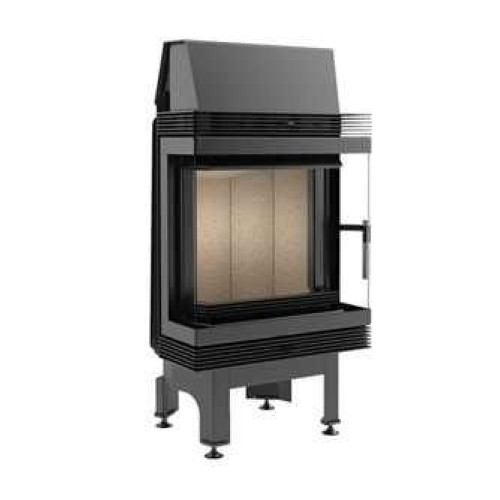 Фронтальная дровяная топка Kratki Blanka LP/BS(угловое стекло слева-справа) 