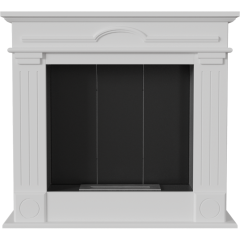 Напольный биокамин Kratki DECEMBER белый, TUV (ЛЕГО)