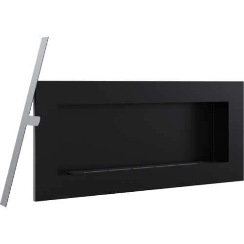 Настенный биокамин Kratki DELTA 2 SLIM черный, TUV 