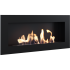 Настенный биокамин Kratki DELTA 2 SLIM черный, TUV 