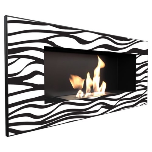 Настенный биокамин Kratki DELTA 2 ZEBRA(400*900), TUV 