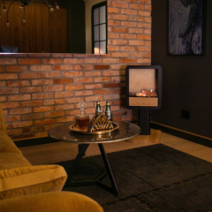 Напольный биокамин Kratki ECHO Rectangle 70, TUV