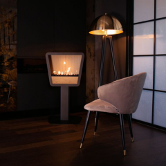 Напольный биокамин Kratki ECHO Trapez 70, TUV