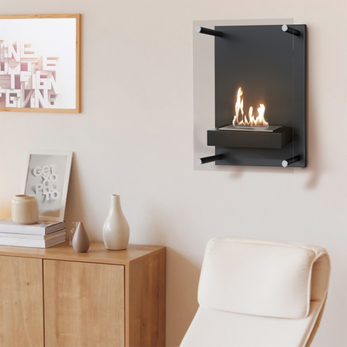 Настенный биокамин Kratki GLASS, TUV 