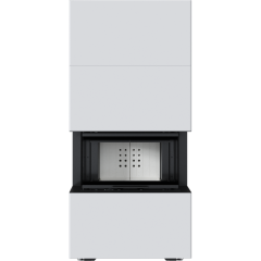 Готовый дровяной каминокомплект Kratki Home Easy Box белый с топкой NBC