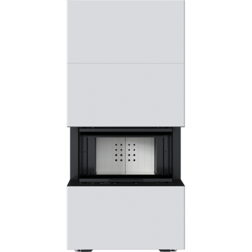 Готовый дровяной каминокомплект Kratki Home Easy Box белый с топкой NBC 