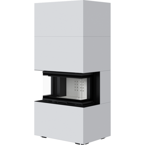 Готовый дровяной каминокомплект Kratki Home Easy Box белый с топкой NBC 