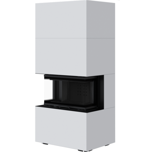 Готовый дровяной каминокомплект Kratki Home Easy Box белый с топкой NBC черная футеровка 