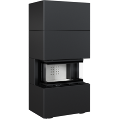 Готовый дровяной каминокомплект Kratki Home Easy Box черный с топкой NBC