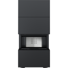 Готовый дровяной каминокомплект Kratki Home Easy Box черный с топкой NBC