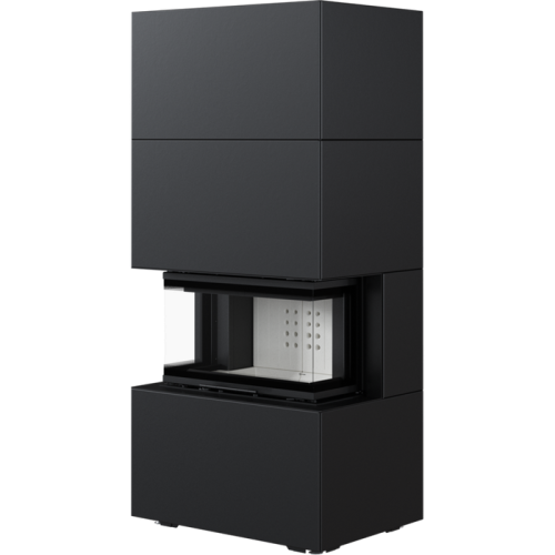 Готовый дровяной каминокомплект Kratki Home Easy Box черный с топкой NBC 