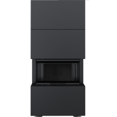 Готовый дровяной каминокомплект Kratki Home Easy Box черный с топкой NBC черная футеровка