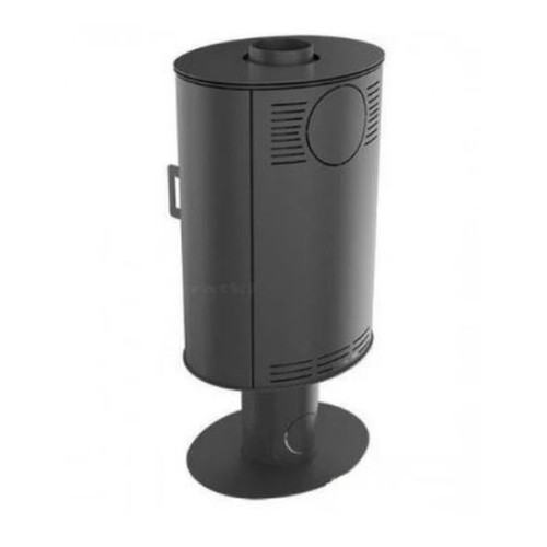 Дровяная печь Kratki KOZA/AB/S/N/DR(кафель белый,чёрный,красный) 