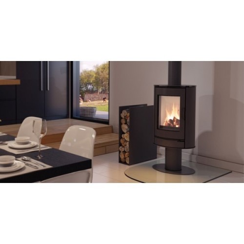 Дровяная печь Kratki KOZA/AB/S/N/O/DR/GLASS (сталь, поворотная) 