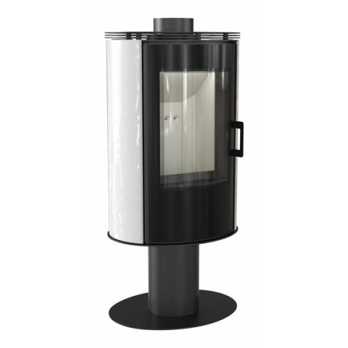 Дровяная печь Kratki KOZA/AB/S/N/O/DR (кафель белый,чёрный,красный) 