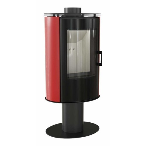 Дровяная печь Kratki KOZA/AB/S/N/O/DR (кафель белый,чёрный,красный) 