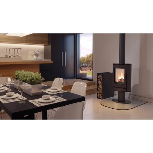 Дровяная печь Kratki KOZA/AB/S/N/O/DR (сталь, поворотная) 