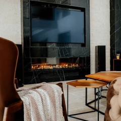 Встраиваемый газовый камин Kratki LEO/200/G20(магистральный газ)