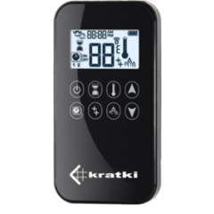 Панорамный газовый камин Kratki LEO/L/100/G20(магистральный газ)