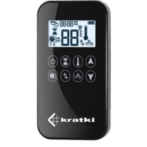 Панорамный газовый камин Kratki LEO/L/100/G20(магистральный газ) 