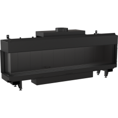 Панорамный газовый камин Kratki LEO/L/200/G20 (магистральный газ)