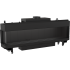 Панорамный газовый камин Kratki LEO/L/200/G31/37MBAR (баллонный газ) 