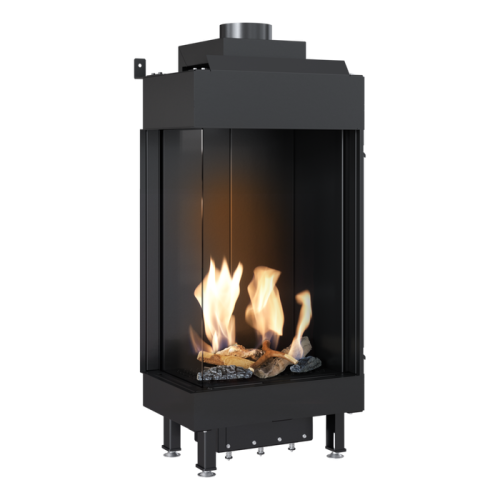 Панорамный газовый камин Kratki LEO/L/45/68/G20 (магистральный газ) 