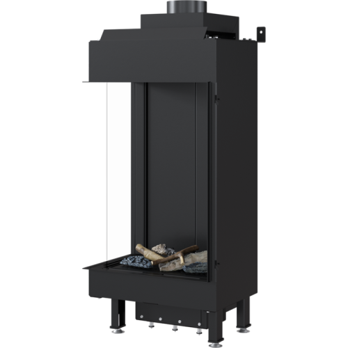 Панорамный газовый камин Kratki LEO/L/45/68/G31/37MBAR (баллонный газ) 