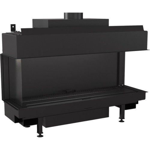 Панорамный газовый камин Kratki LEO/LP/100/G20 (магистральный газ) 