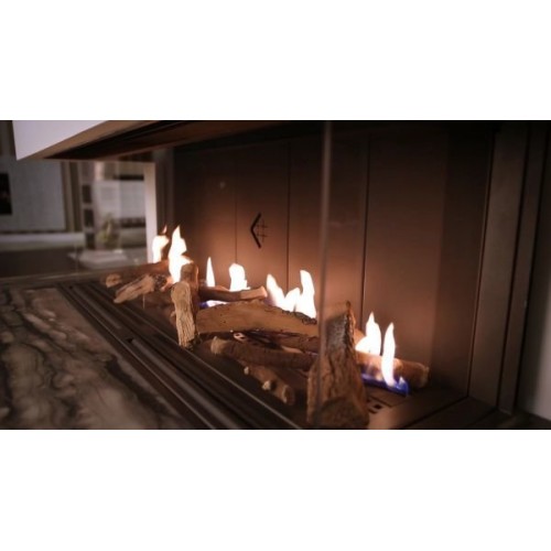 Панорамный газовый камин Kratki LEO/LP/100/G31/37MBAR (баллонный газ) 