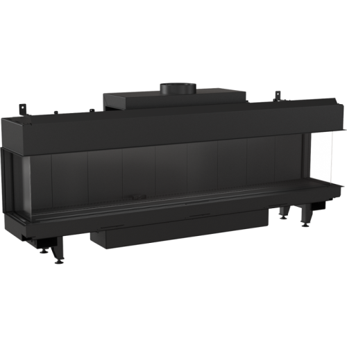 Панорамный газовый камин Kratki LEO/LP/200/G31/37MBAR (баллонный газ) 