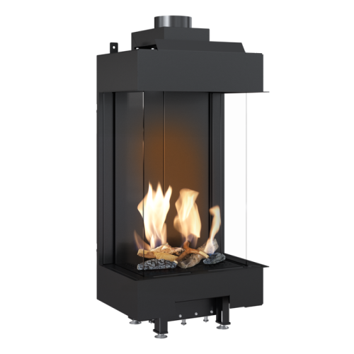 Панорамный газовый камин Kratki LEO/LP/45/68/G20 (магистральный газ) 