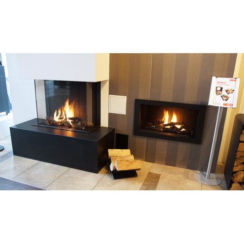 Панорамный газовый камин Kratki LEO/LP/70/G20 (магистральный газ) 