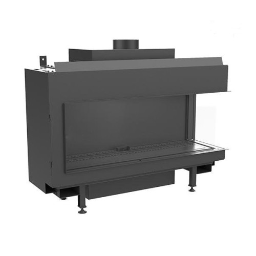 Панорамный газовый камин Kratki LEO/P/100/G20(магистральный газ) 